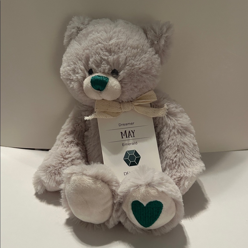 Demdaco Birthstone Bears May Teddy Bear Stuffed Animal 3.5" x 8.5"